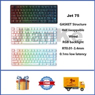（In stock）MCHOSE Jet 75 Wired Magnetic Keyboard 75% Hot swappable RGB GASKET RT0.01 Dynamic Key Rang