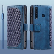 For Samsung Galaxy A9 2018 A920F A920 SM-A920F flip leather Card Holder Book Wallet stand Full Prote