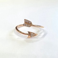 天然鑽石K金戒指 南非鑽石 玫瑰金 18K K750