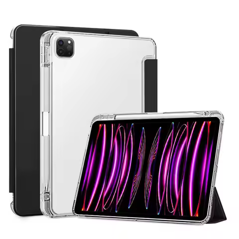 For iPad Pro 11 2022 pro 4th Gen 11'' A2435 A2761 A2762 A2759 with Pen Holder Trifold PU Leaher TPU 