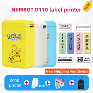 （Promotion）Niimbot D11 new version D110 Thermal Label Printer Store with Price Office Maker Tape Mini Phone Ios and Android Labeller Supermarket Paper for Machine Handheld for Portable Barcodes Sticker Wireless Pos Home Bluetooth BT Labeler Name Sticker