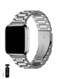 件適用於 Apple Watch 錶帶 49mm 45mm 44mm 42mm 41mm 40mm 38mm，商務不銹鋼金屬錶帶兼容 Apple Watch 錶帶 Series 9、Ultra 2、SE、Ultra Series 8 7 6 5 4 3 2 1 男士和女士