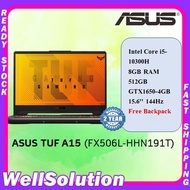 Asus TUF F15 FX506L-HHN191T 15.6'' FHD 144Hz Gaming Laptop ( I5-10300H, 8GB, 512GB SSD, GTX1650 4GB, W10 )