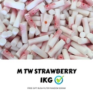 Gabus Busa Filter Oncek Mild Klik Twizz Strawberry 1Kg