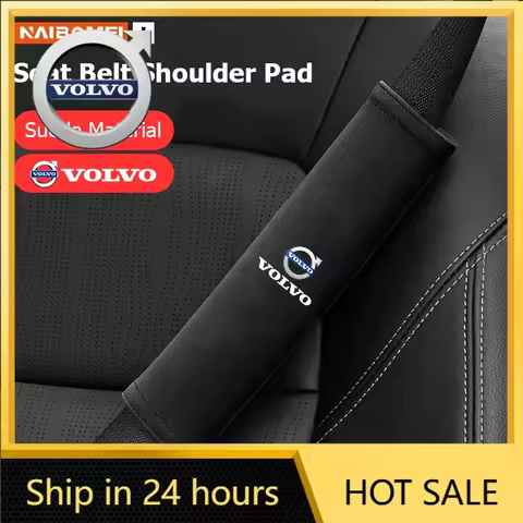 Steering Covers Car Seat Belt Cover Auto Seatbelt Shoulder Pad Accessories For Volvo ES90 EC40 EX40 