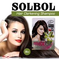 Solbol Hair Darkening Shampoo/Hair Dye Color Shampoo/covers grey/white hair
