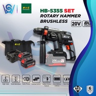 HITZ Cordless Power Tool BL Rotary Hammer 20V Model: 5355 (SIRIM) HITZ alat kuasa bateri tanpa wayar