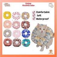Collar Kon Lembut Elizabeth Kalis Air untuk Kucing dan Anjing, Kon Elizabeth E-Collar Kon Kucing / C
