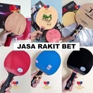 CHAMPS Custom Bet Blade Jasa Perakitan Merakit Rakit Bet Bad Bed Pingpong Tenis Meja Table Tennis Pe