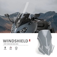 Motorcycle Windshield Wind Screen Shield Deflector Protector Windscreen For Yamaha T-MAX560 TMAX560 T-MAX 560 2022 2023 2024