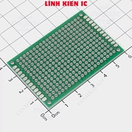 [3 Pieces]- FR4 PCB Solder Test Board 4x6cm Green Coated 2 Sides Linhkien IC