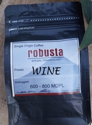 Kopi Robusta Wine Premium HALAL 100 % Temanggung 100 gram