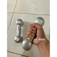 1kg Iron Barbell 1kg Iron Dumbbell (1pcs)
