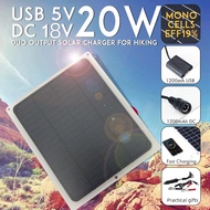 Solar Monocrystalline 20W Outdoor Solar Panel Car Solar Fan Mobile Phone 5.5W Solar Panel