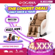 OGAWA RetreaX Ionic Contemporary Massage Chair [Estilo Prime Plus + Turborevive Massage Gun + 3in1 L