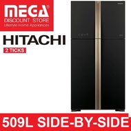 HITACHI R-W635P4MS 509L 4-DOOR FRIDGE (2 TICKS)