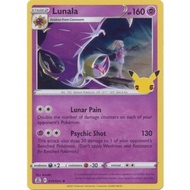 PTCG Pokemon Cards /  25th Anniversary - Celebrations / Lunala - 15/25 - Holo Rare