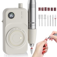 Portable Nail Drill Electric File: 35000RPM Professional Rechargeable Nail E File Machine,for Acryli