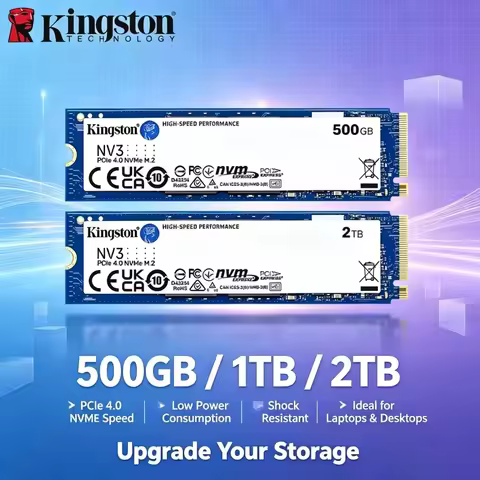 Kingston NV3 M.2 2280 NVMe PCIe4 SSD 2TB Internal Drive For Desktop Laptop Gaming System Expansion H