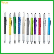 Won 6 in 1 Multifunctional Ballpoint Pen 6 in 1 Multitool Pen Gadgets for Men Dad