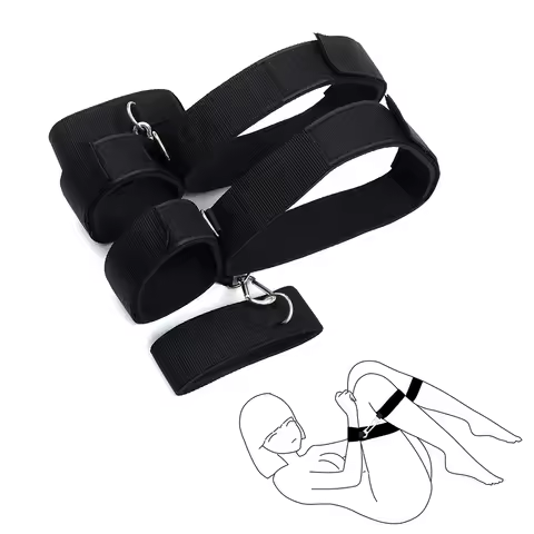 BDSM Toys Bondage Kit Leg Wrist Shin Restraints SM Tools Leg Opening Harness Belt Exotic Accessories