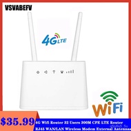 4G Wifi Router 32 ers 300M CPE LTE Router External Antennas RJ45 WAN/LAN Wireless Modem SIM  Wifi Long Range Extender