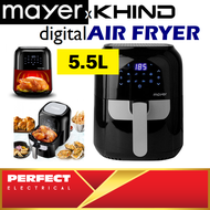 Khind Mayer 5.5L Digital Air Fryer MMAF501D Touch Screen Control