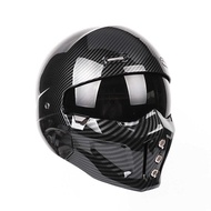 Exclusively for Cyberpunk Carbon Fiber Water Transfer Helmet Motorcycle Helmet Revealing Helmet DOT,