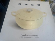 SMEG 鑄鐵鍋 24CM