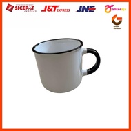 PUTIH Ice ceramic ceramic ceramic mug, white clay enamel, 8x8cm aa395-333