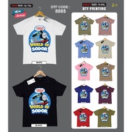Thomas Cartoon Attractive Design Baju Budak Sama Dewasa Ready Stock.