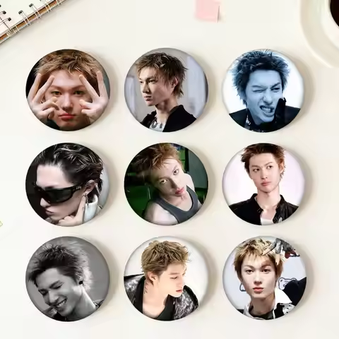 Korean Singer C-Cortis M-Martin Round Badge Lapel Pin Backpack Clothing Jewelry Accessories Gift Bro