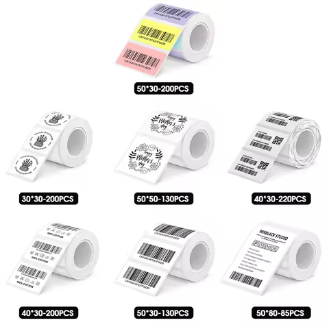 Marklife X2 Printer Label Tape Adhesive Waterproof Sticker 40*30 50*30 50*80 Thermal Paper Compatibl