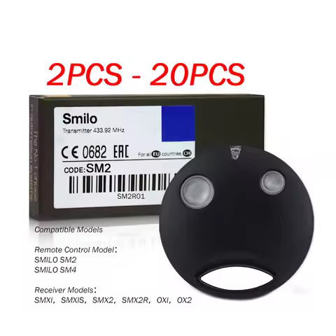 SMILO SM2 SM4 Gate Remote Control Garage Door Opener 433.92MHz For OXI OX2 SMXI SMX2 SMX2R SMXIS Rec