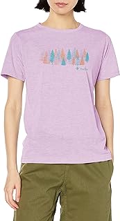 T-shirt, 8215231, Water Repellent, -3°C, Heat Shield, Sweat Absorbent, Quick Drying, UV Protection, Lizard Shield, C-Shield, Color Forest TS/S, Women's, purple (mauve), Small