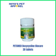 ۩ ● Petsmed Doxycycline Biocare 20 tablets for dogs and cats