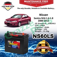 Münster Robust MF CMF NS60LS | 55B24LS (45AH) Car Battery Bateri Kereta for Nissan Sentra N16 1.5 1.