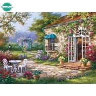 【PL】Landscape Painting 5D DIY Diamond Painting ขนาดใหญ่สำหรับตกแต่งบ้าน80x60cm