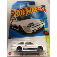 HOTWHEELS TOYOTA AE86 SPRINTER TRUENO #WHITE