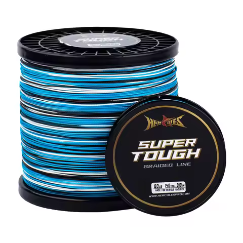 HERCULES 150/300/500YDS 4 Strands 8 Strand Camo Green Weaves PE Braided Fishing Line Multifilament L