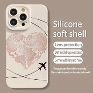 Aircraft Painted Transparent Minimalist Fashion Anti-Drop Phone Case Compatible With IPhone 16/11/16