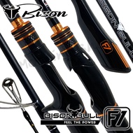 คันตีเหยื่อปลอม Bison Bull F1 ไบซันบลู ซองส้ม