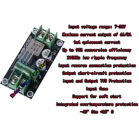 DC3.3V 5V 12V 24V 6A 8A DC to DC Step-Down Module Voltage Regulator LED Power Converter Lithium Char