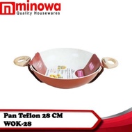 Wajan Wok Pan Marble Minowa • Minowa Granit Anti Lengket