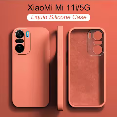 20 Colors Original Liquid Silicone Case for XiaoMi Mi 11i 5G Mi11i Mi 11 i 5G Global Version Phone C