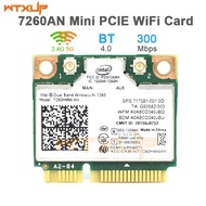 Wireless-N 7260 7260HMW AN 7260AN half Mini PCIe 2.4G 5G 300M BT4.0 SPS:717381-001 Wireless card for