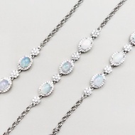 天然水晶 澳寶 Opal 蛋白石 氣質手鍊