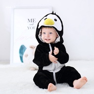 Cute Baby Penguin Costume Halloween Animal Cosplay Suit Boy Girl Outfit Winter Warm Clothes Bebe Fes