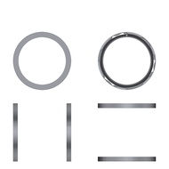 กรอบอะไหล่สำหรับนาฬิกาอัจฉริยะ CMF Watch Pro 2กล่องโลหะรุ่น Bezel แบบแบนสีทึบอะไหล่ฝากรอบนาฬิกาแข็ง