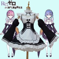 ชุดนางฟ้าขนาดใหญ่ Rem Rem Ram Cosplay ชุดสาวน้อยผู้ดูแลในอีกโลกหนึ่ง ชุดสาวน้อยผู้ดูแล ชุดญี่ปุ่น ชุ